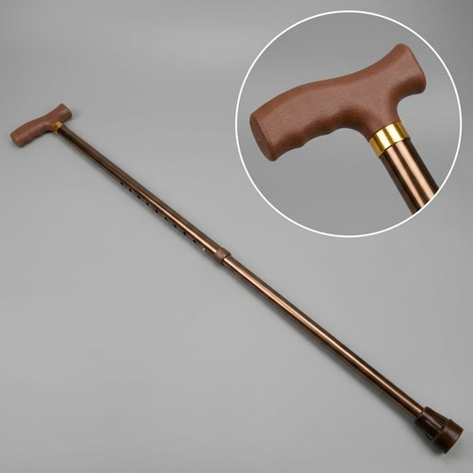 Premium Adjustable Aluminium Walking Stick – Bronze Color