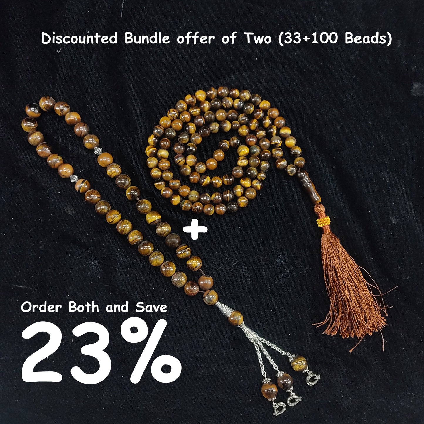 Tiger Eye Aqeeq Tasbih Collection