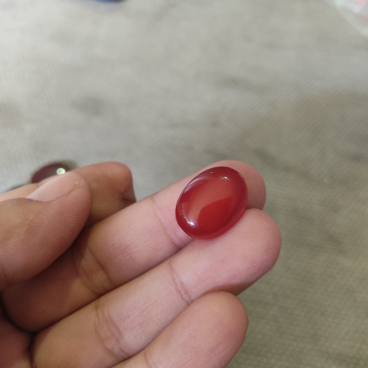 Yamni Aqeeq Stone (Brownish) Reddish Size SA-104