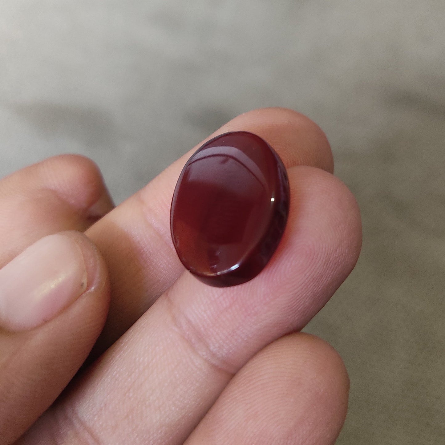 Yamni Aqeeq Stone (Brownish) Slim Size SA-103