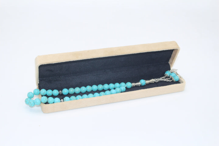 Ferozi Aqeeq Tasbih 10mm/33 Beads