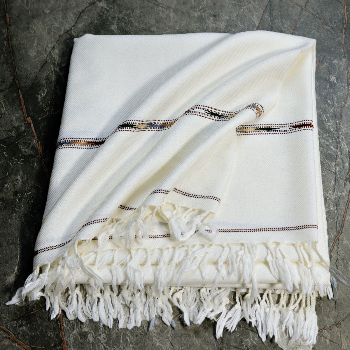 72 Double Wool Off-White Swati Shawl
