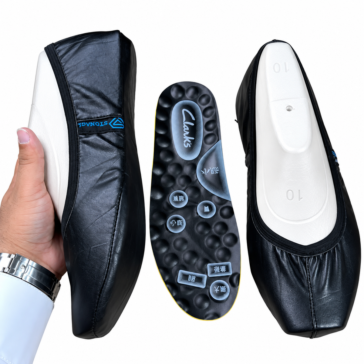 Medicated Hnadmade Half Moza, Clark's Insole Inside