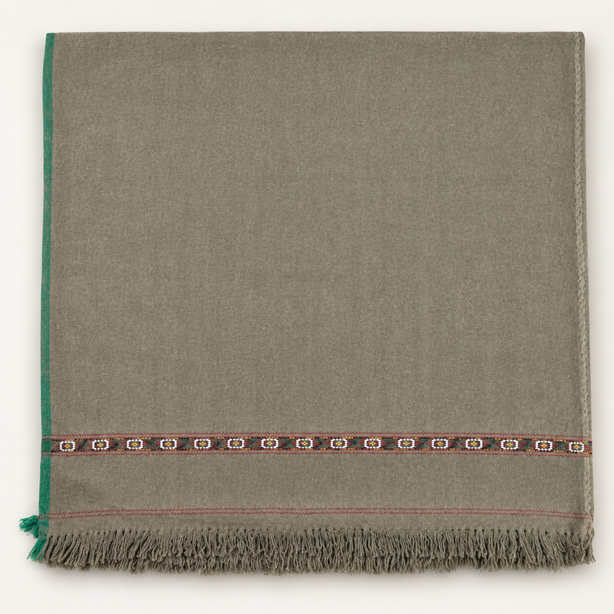 Herati - Handmade Wool Shawl, Light Brown