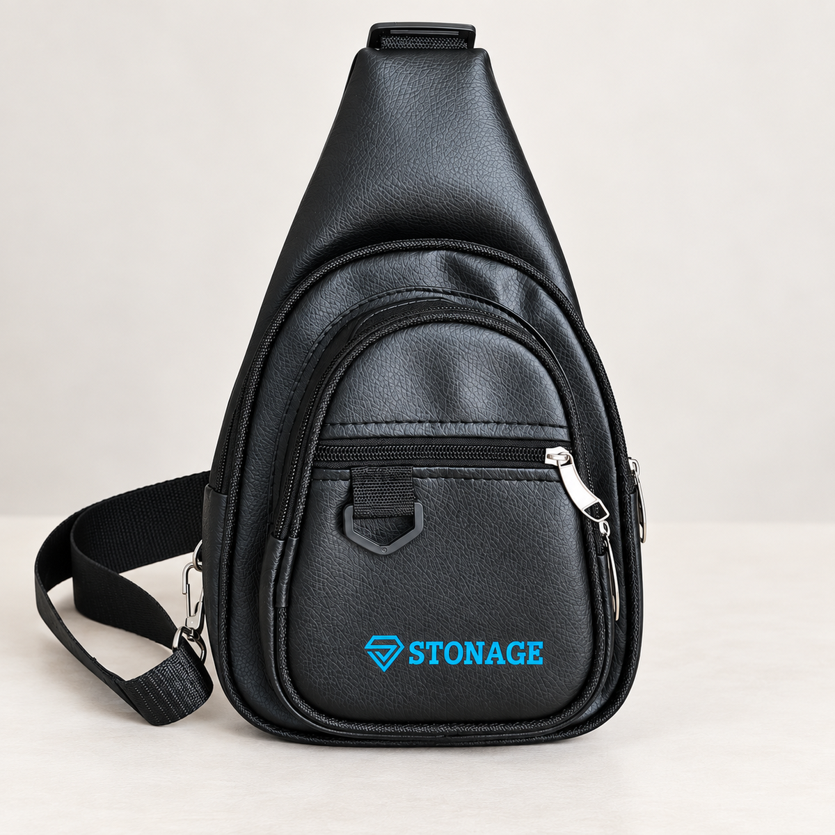 Handmade Cross Body Bag for Umrah, Adjustable Strip with 3 Secure Pockets