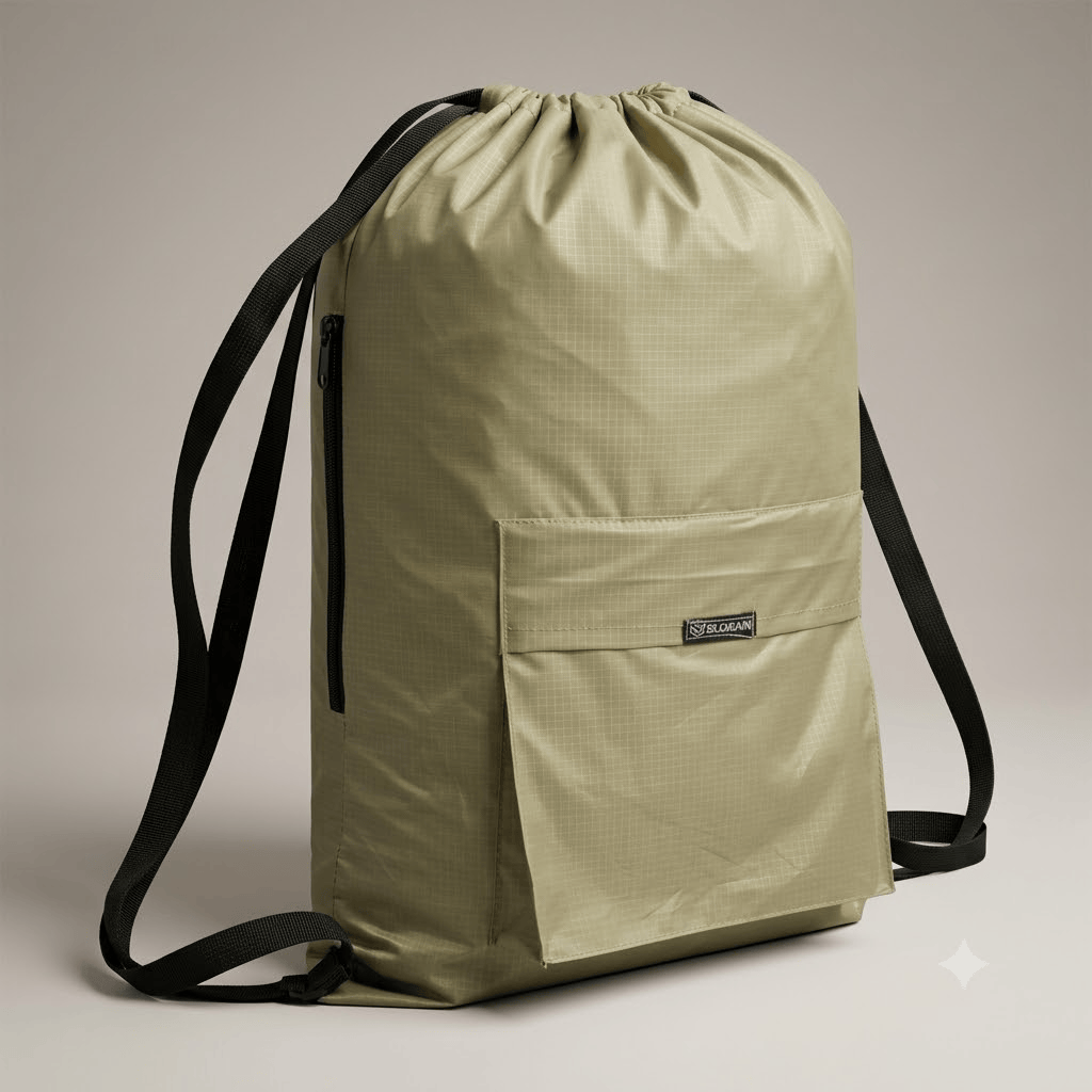 Drawstring Bag – , Waterproof, All-Purpose for Hajj Umrah College/Uni , Gym & Daily Use (Olive Green)