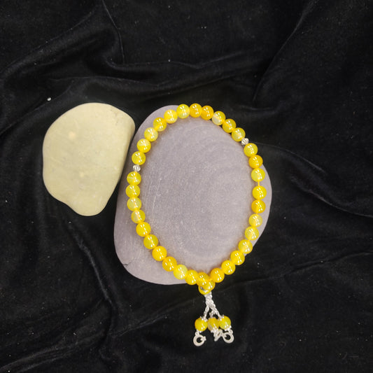 Zard Aqeeq Stone Tasbih 10mm/33 Beads