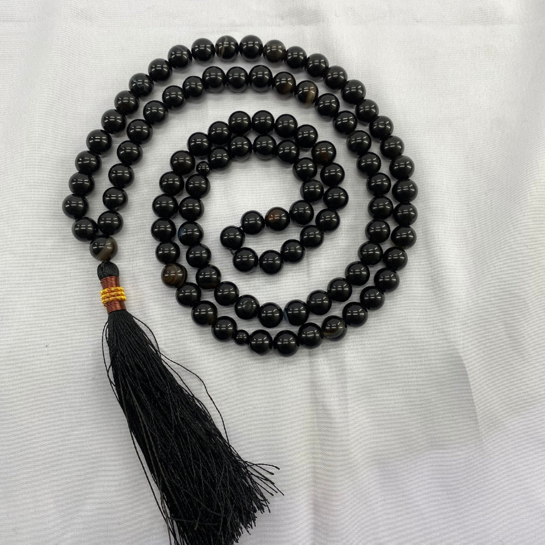 Black Aqeeq Tasbeeh  100 Beads
