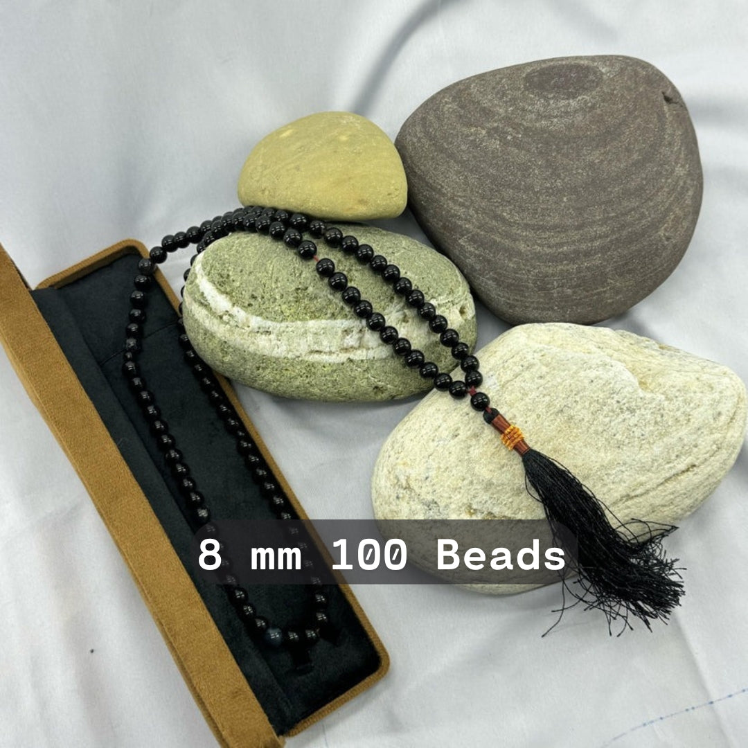 Black Aqeeq Tasbeeh  100 Beads