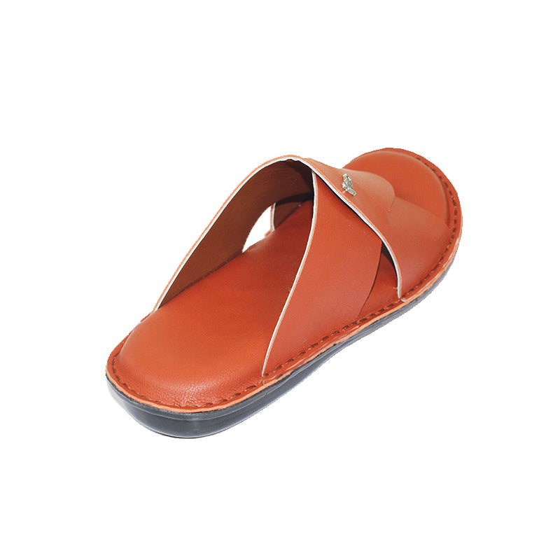 Handmade Slipper Brown Light Weight & Soft