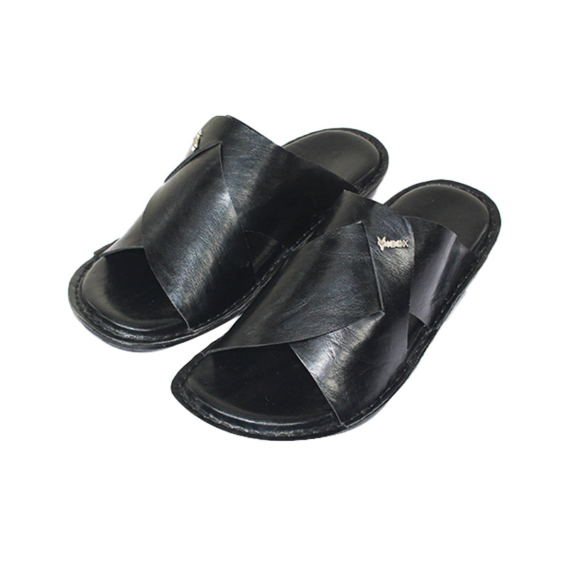 Handmade Slipper BLACK Light Weight & Soft