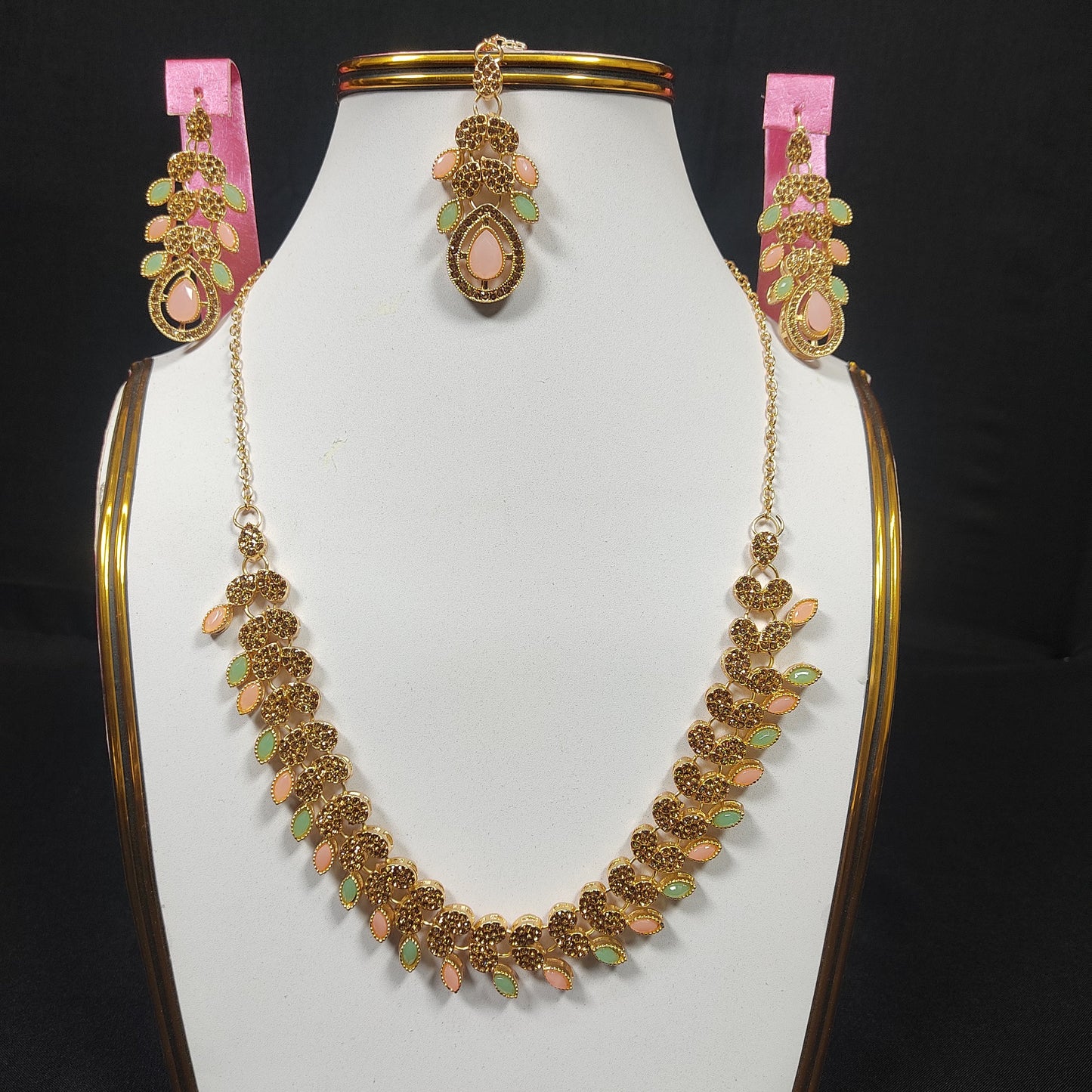 Anarkali  The Necklace Set By Stonage...
