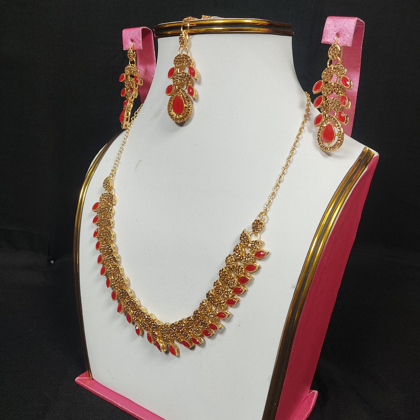 Anarkali  The Necklace Set By Stonage...