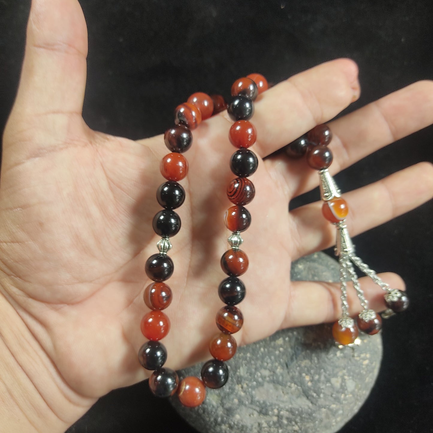 Mukhanwan ( Sulaimani)  Aqeeq Stone Tasbeeh