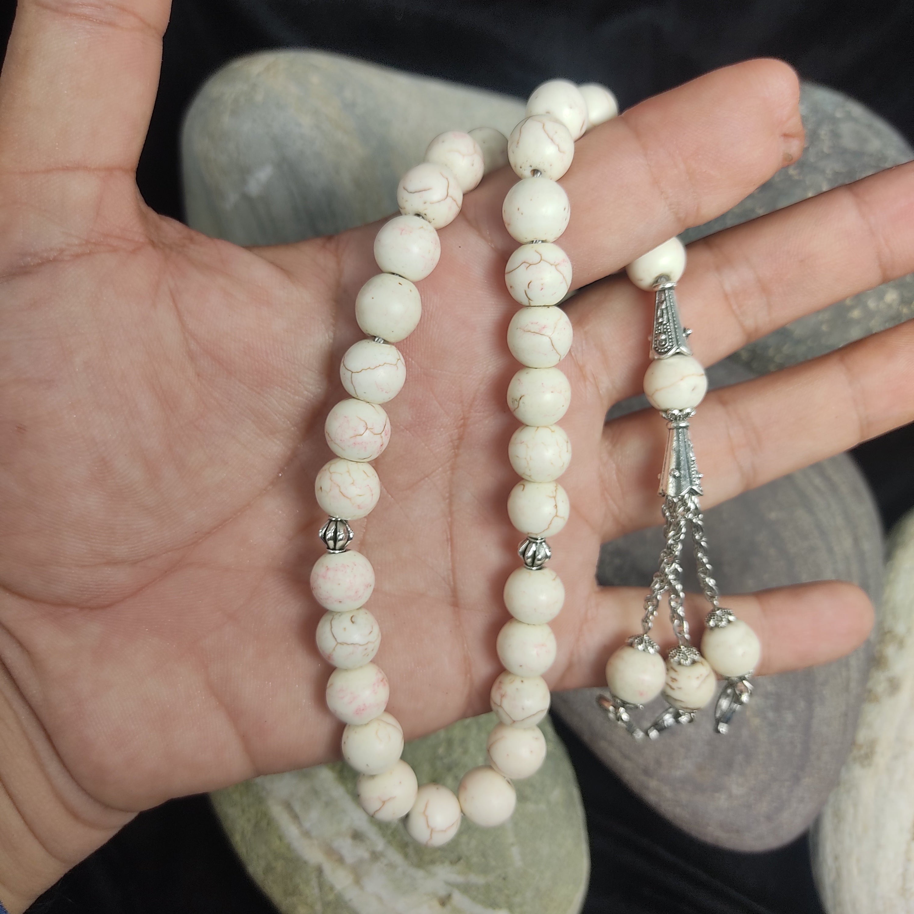White Feroza  Tasbihat Collection