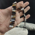Caramel , Whitish Agate Tasbeeh Turkish Style  12mm/21 Beads