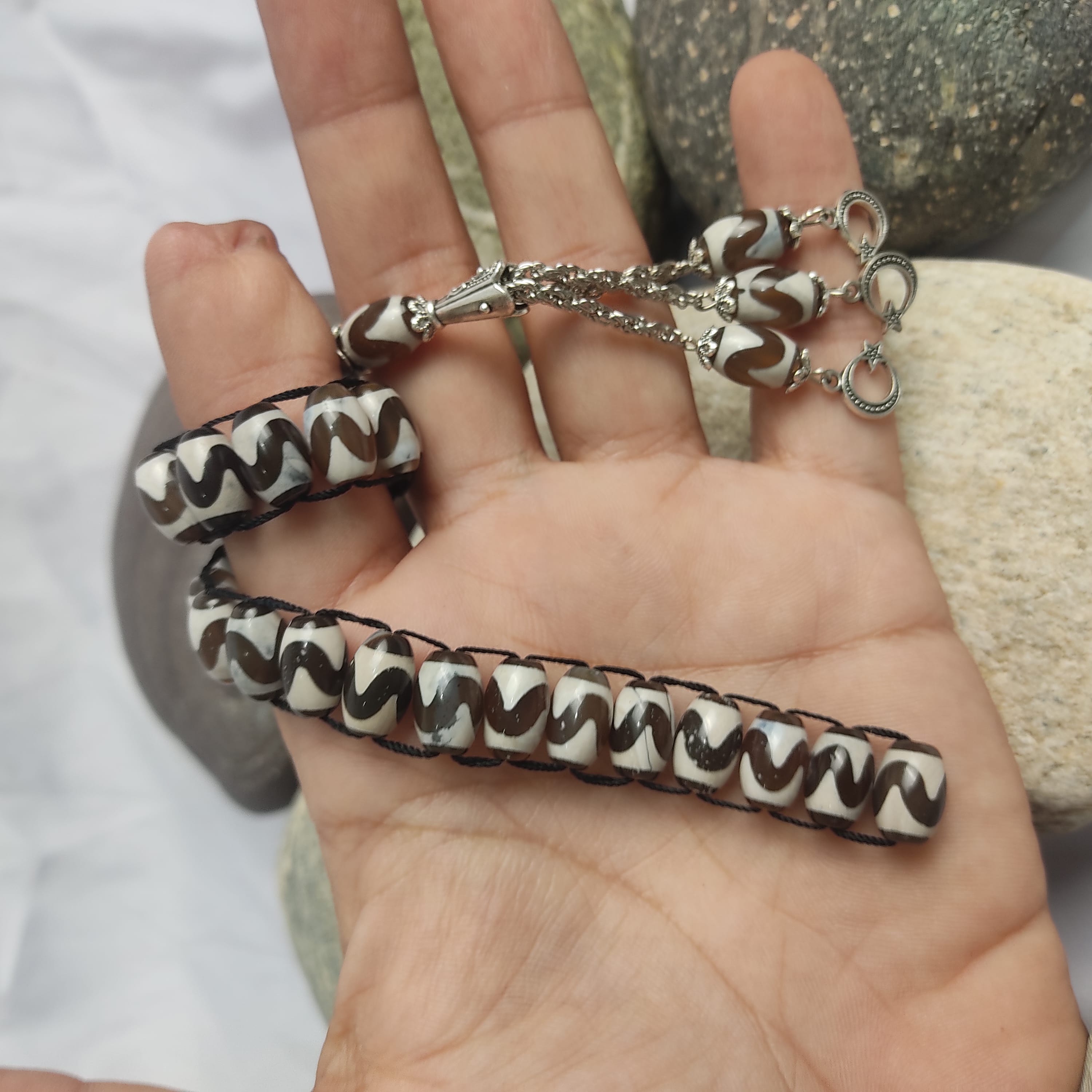Tibatian Hamalayan  Turkish Style Tasbeeh  12mm/25 Beads
