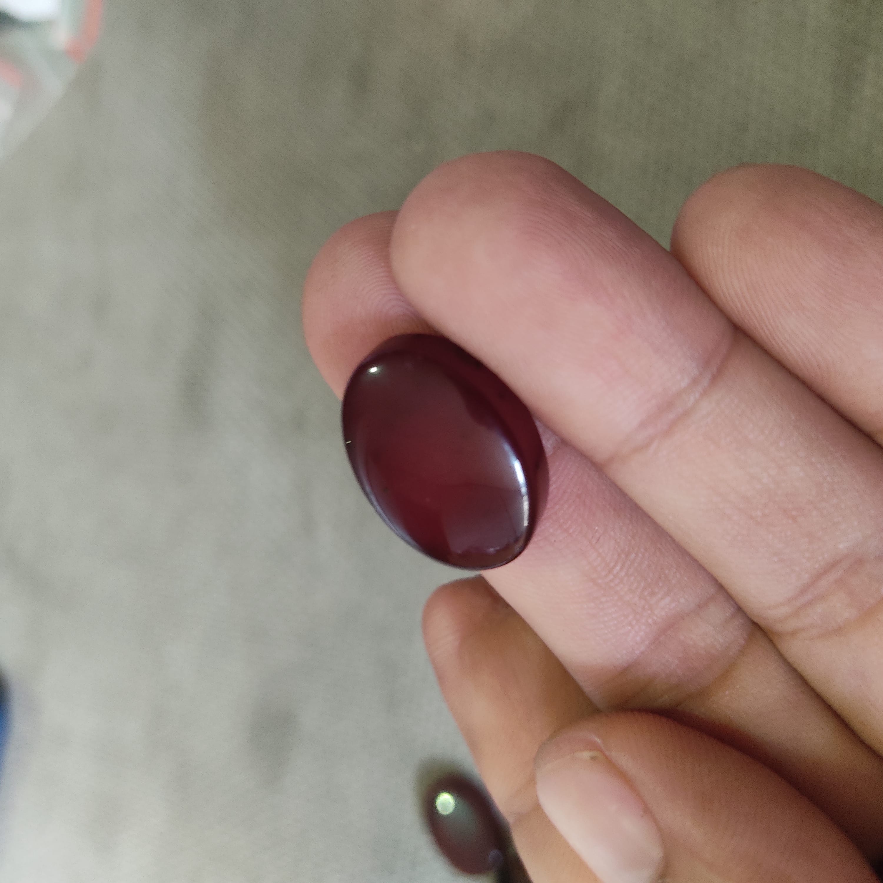 Yamni Aqeeq Stone (Blood Red) SA-101