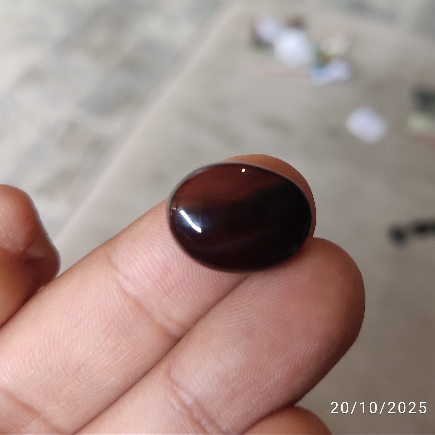 Yamni Aqeeq Stone (Brownish) Medium Size SA-105