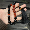 Red & Black  (Sulamaini)  Aqeeq Stone Tasbih  Collection