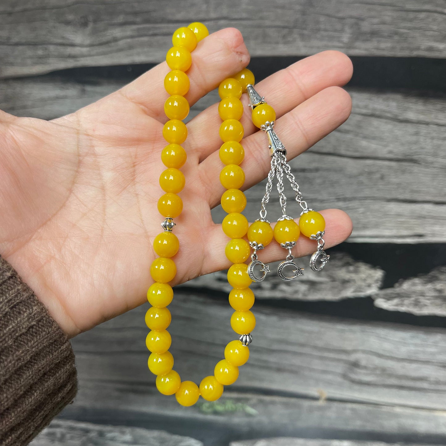 Zard Aqeeq  Stone Tasbeeh Collection