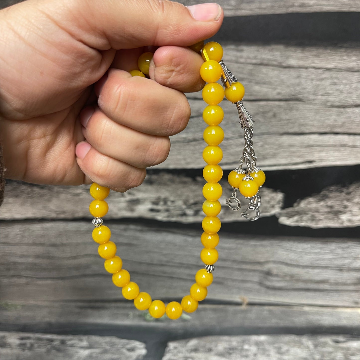 Zard Aqeeq  Stone Tasbeeh Collection