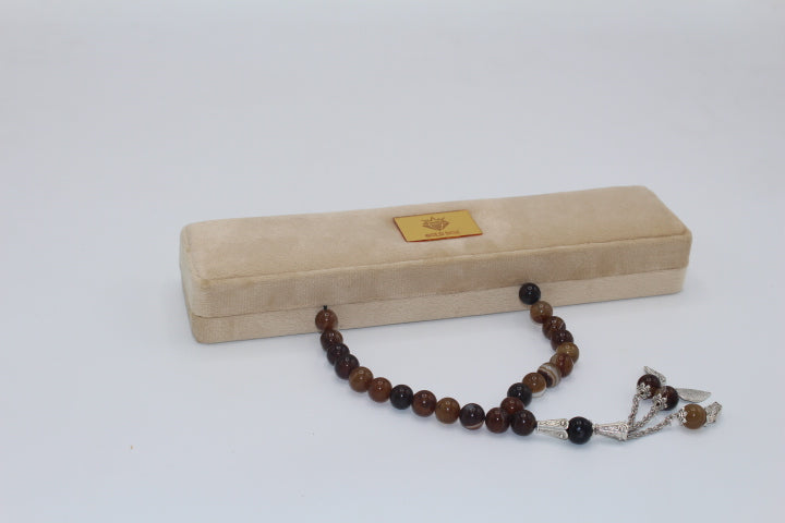 Galaxy Aqeeq Tasbih Stone  10mm/33 Beads