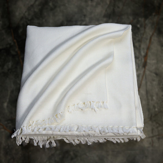 Plan Off-White Swati Shawl Plain