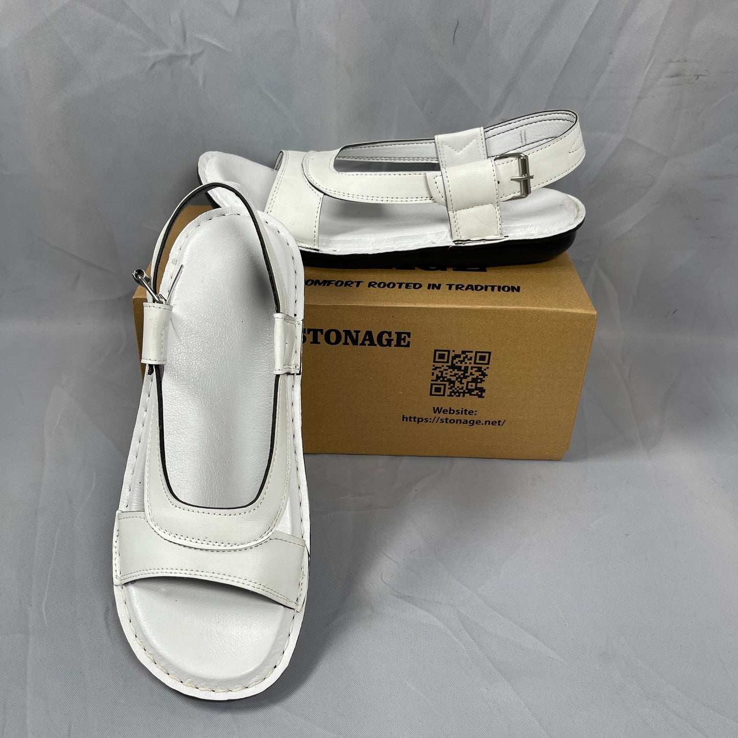 Hajj & Umrah Special Slippers, (Handmade, Anti slip, All Day Comfort) White Color