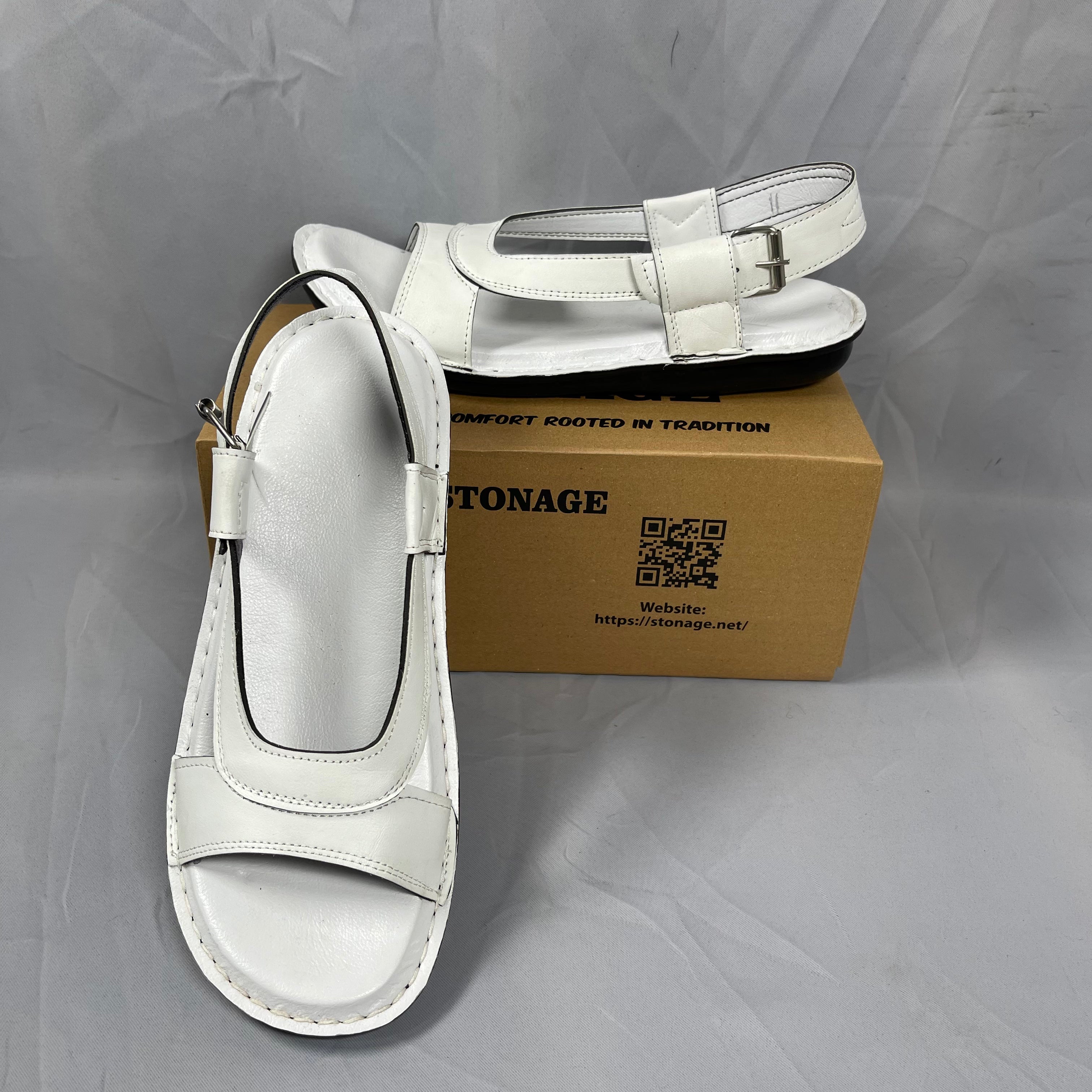 Hajj & Umrah Special Slippers, (Handmade, Anti slip, All Day Comfort) White Color