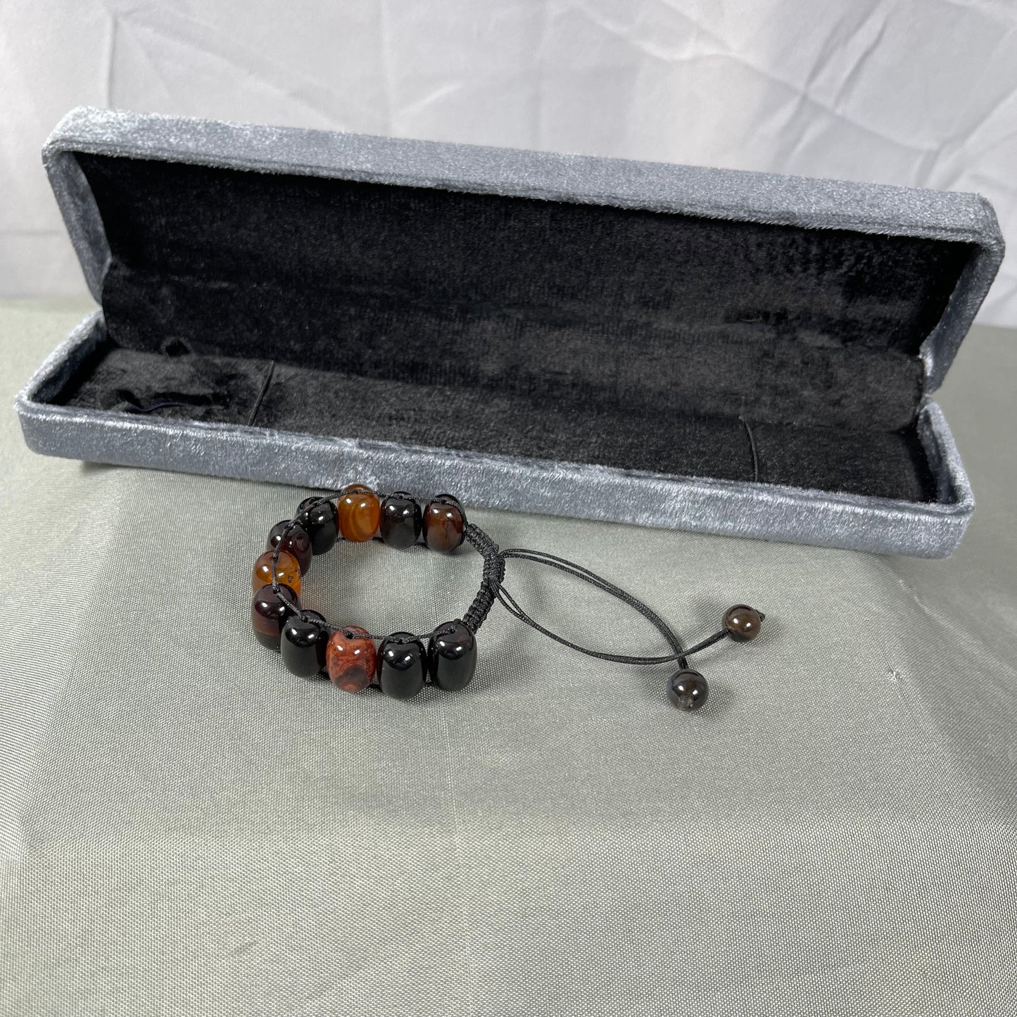Turkish Round Brown Aqeeq  Stone Tasbeeh