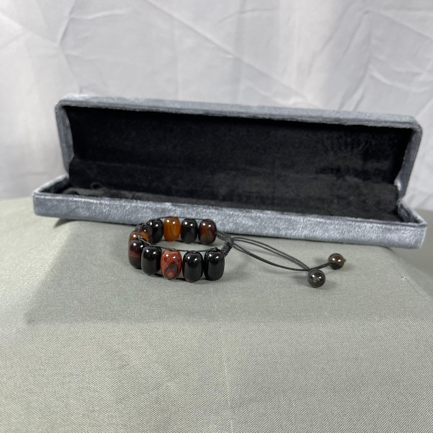 Turkish Round Brown Aqeeq  Stone Tasbeeh