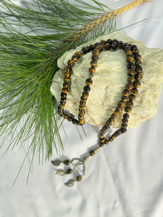 Tiger Eye Aqeeq Tasbih 8mm/100 Beads