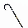The Ebony Luxe Inlay Walking Cane Black color ( (چوبی نقوش دار شاہی عصا)