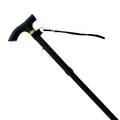 Aluminum Collapsible Walking Stick Black Color.