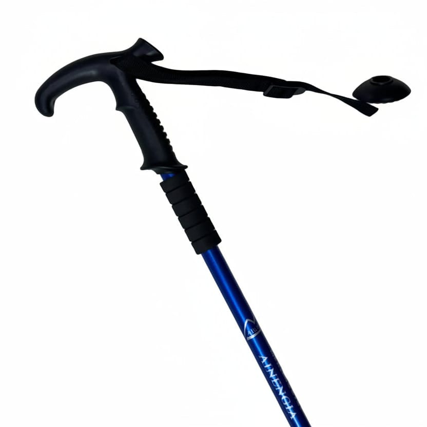 Vanguard T-Handle Heavy-Duty Aluminum Cane – High-Stability & Durable Support (Alpine Blue)