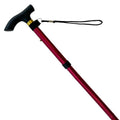 Aluminum Collapsible Walking Stick Red Color.