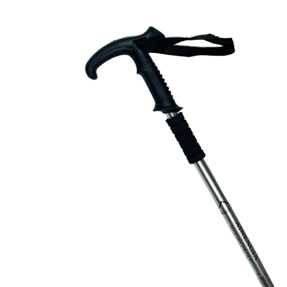 Vanguard T-Handle Heavy-Duty Aluminum Cane – High-Stability & Durable Support (Summit Silver)