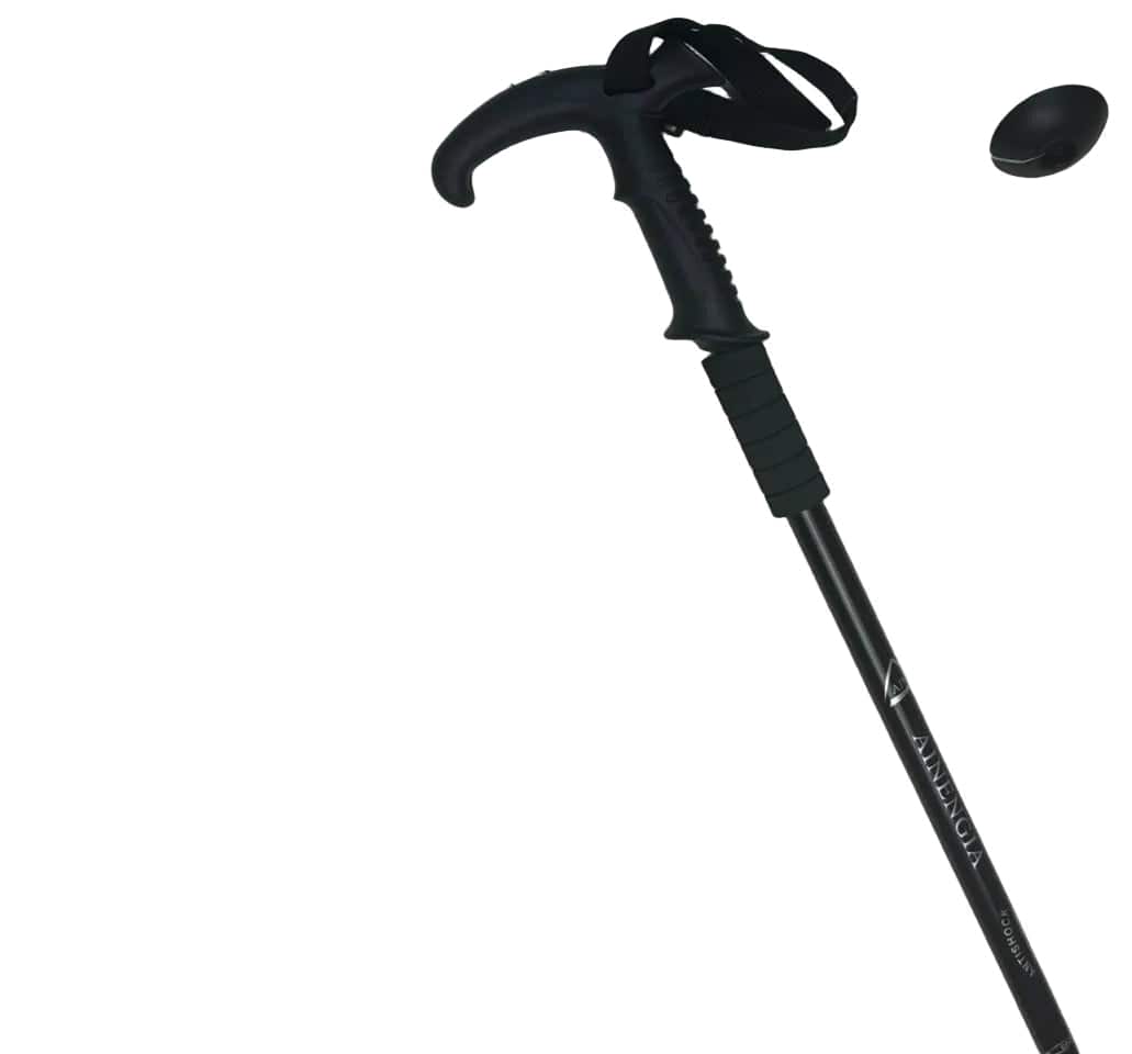 Vanguard T-Handle Heavy-Duty Aluminum Cane – High-Stability & Durable Support (Stealth Black).