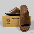 Handmade Slipper Double Shade Brown Light Weight & Soft.