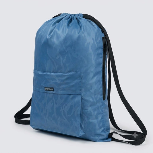 Drawstring Bag – , Waterproof, All-Purpose for Hajj Umrah College/Uni , Gym & Daily Use (Sky Blue )