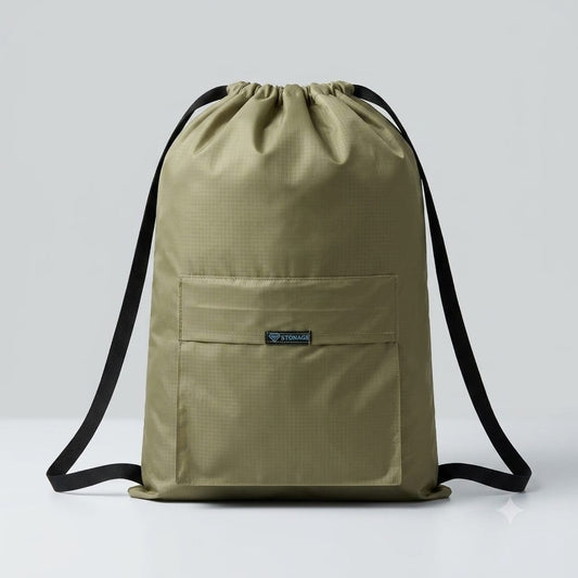 Drawstring Bag – , Waterproof, All-Purpose for Hajj Umrah College/Uni , Gym & Daily Use (Olive Green)