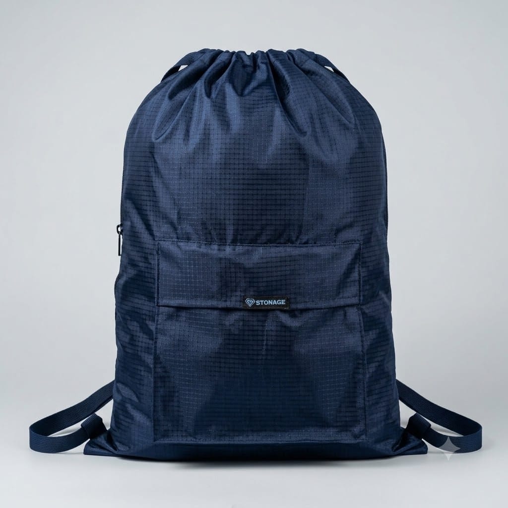 Drawstring Bag – , Waterproof, All-Purpose for Hajj Umrah College/Uni , Gym & Daily Use ( Blue))