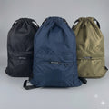 Pack of Three Drawstring Bags – , Waterproof, All-Purpose for Hajj Umrah College/Uni , Gym & Daily Use (  Blue + Olive Green + Black )