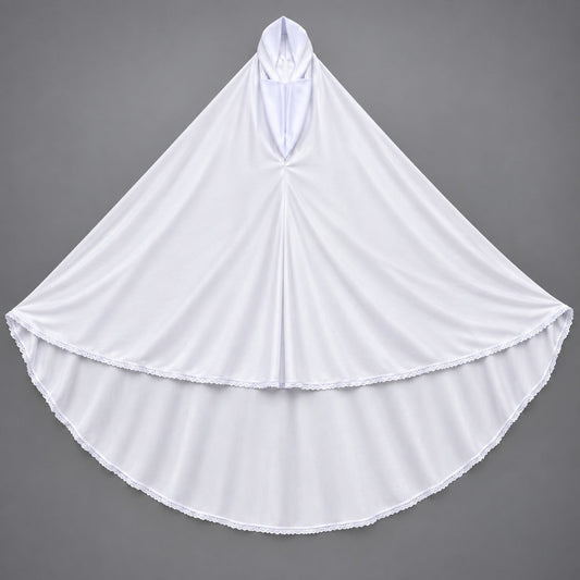 Ihram Un Nisha- Modest & Comfortable Hajj / Umrah Attire-White Color-Free Size