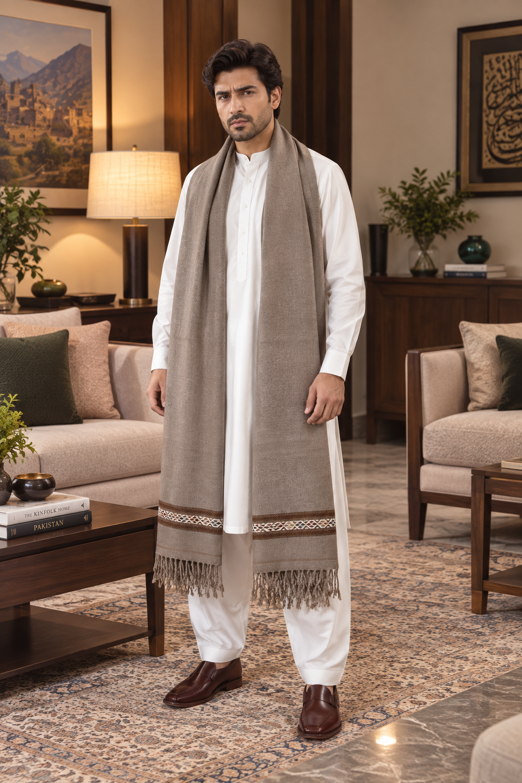 Stonage Nowbahar 64 — The Signature Shawl, Handmade & Pure Woolen