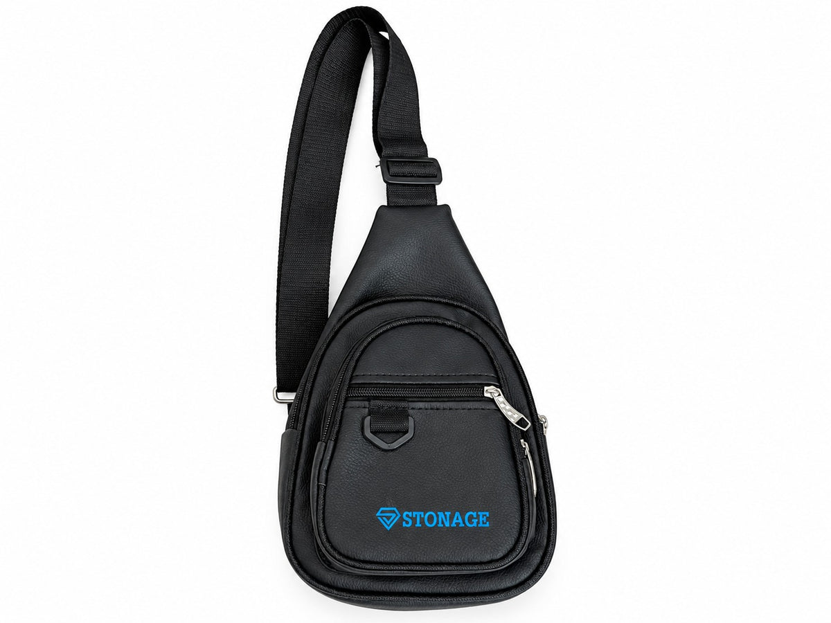 Handmade Cross Body Bag for Umrah, Adjustable Strip with 3 Secure Pockets