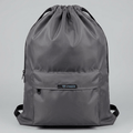 Drawstring Bag – , Waterproof, All-Purpose for Hajj Umrah College/Uni , Gym & Daily Use ( Light Grey)