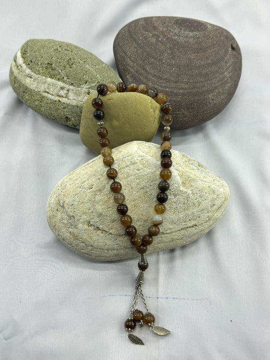 Galaxy Aqeeq Tasbih Stone  10mm/33 Beads