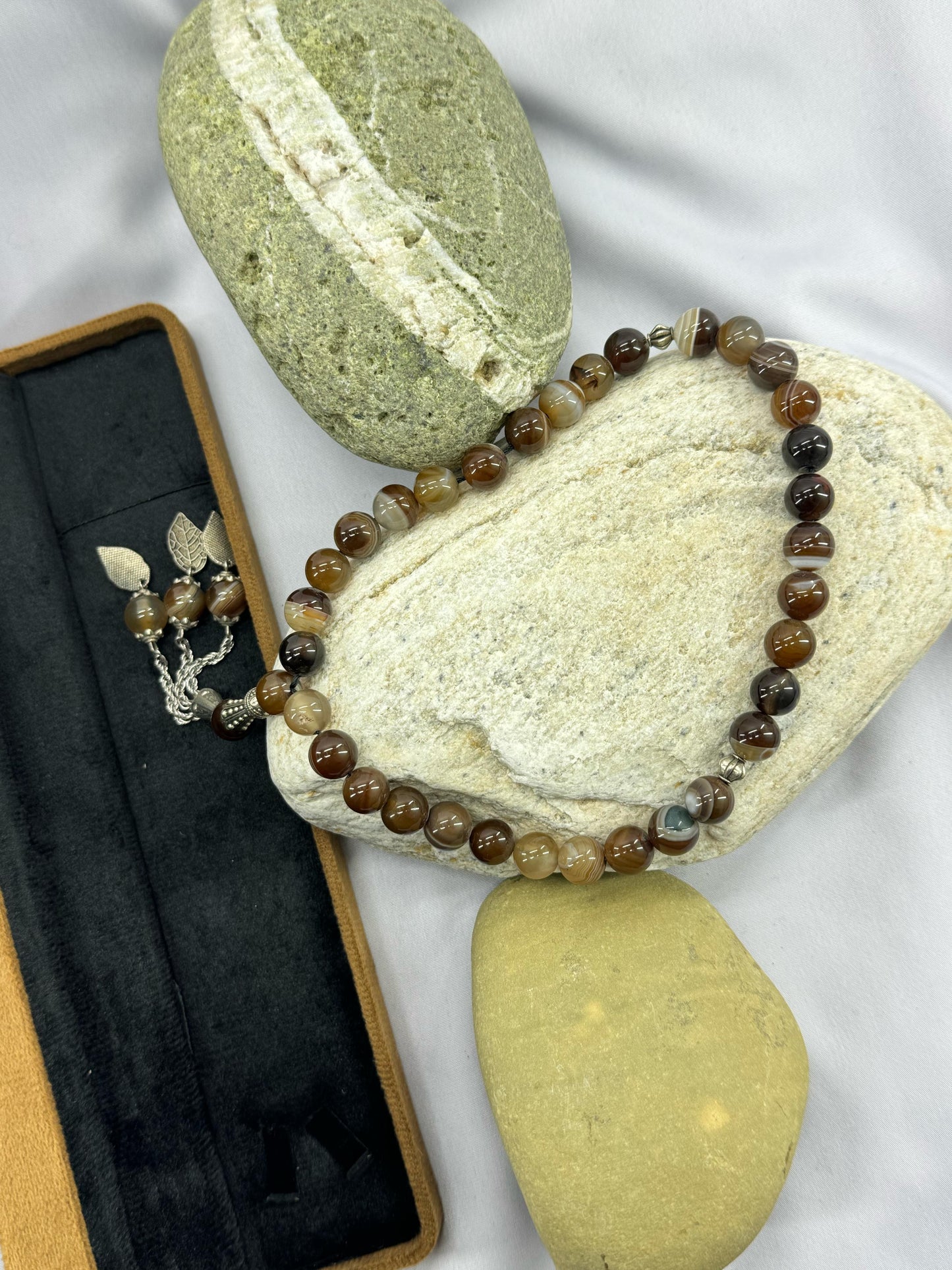 Galaxy Aqeeq Tasbih Stone  10mm/33 Beads